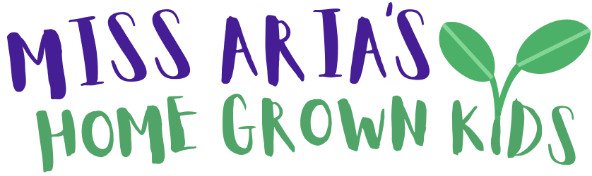 Miss Aria's Home Grown Kids Logo